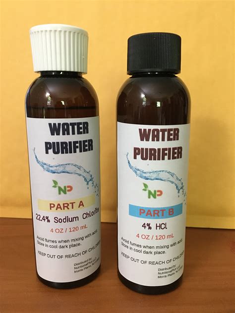 Water Purification Solution Mineral Solution A And Etsy