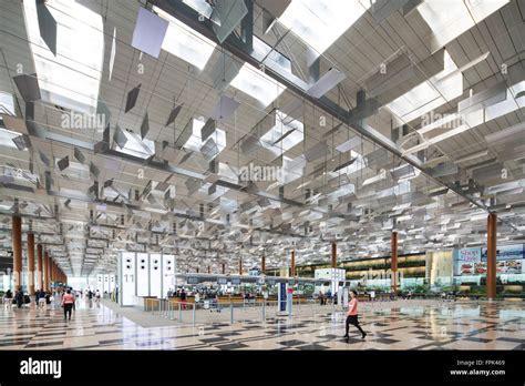 Captivating Interior Of Singapore Changi Airport Terminal 3 Departure