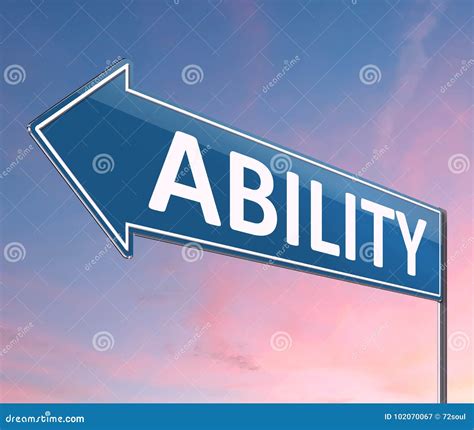 Ability Sign Concept Stock Illustration Illustration Of Graphic