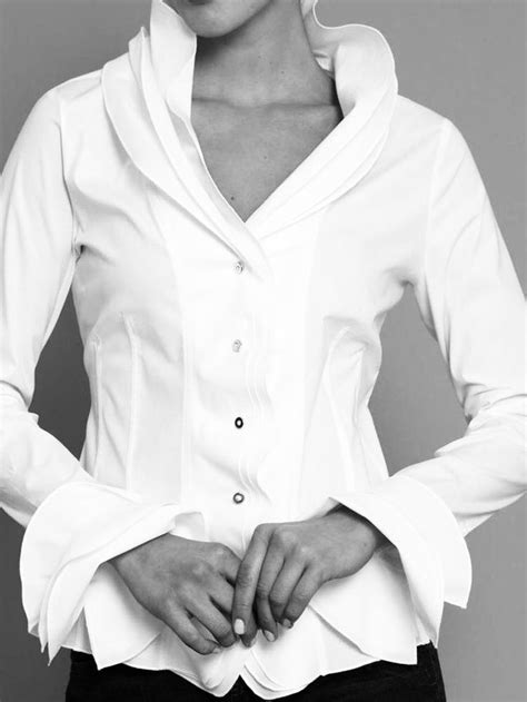 Pin By Caffee Lane On Classic White Long Sleeve Blouse Fashion