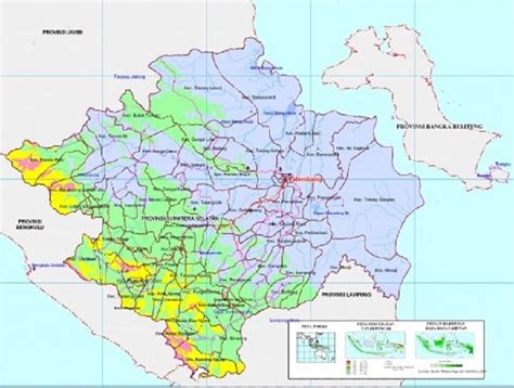 Peta Sumatera Selatan Lengkap Beserta Keterangan Dan Gambarnya Lensa