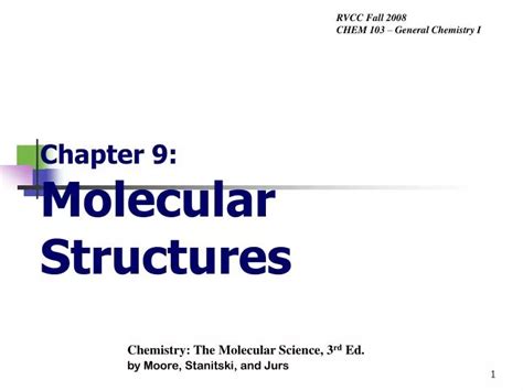 Ppt Chapter Molecular Structures Powerpoint Presentation Free