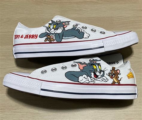 Tom And Jerry Converse Tom And Jerry Hand Painted Shoes Etsy