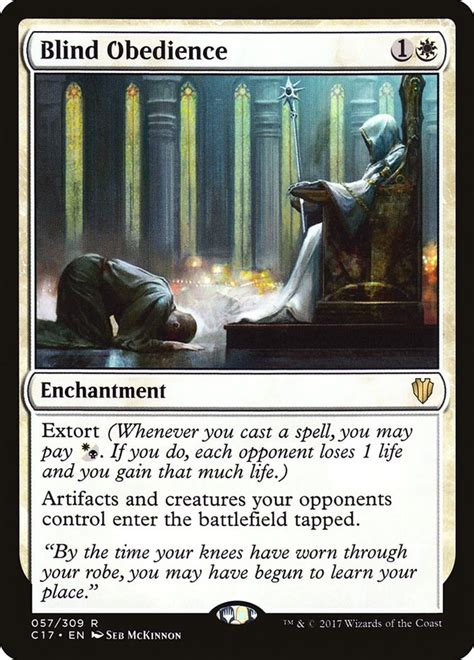 Blind Obedience Commander 2017 Magic The Gathering