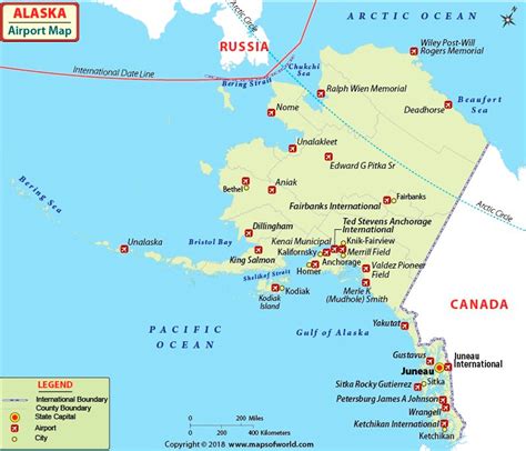 Alaska Airlines Airports Map