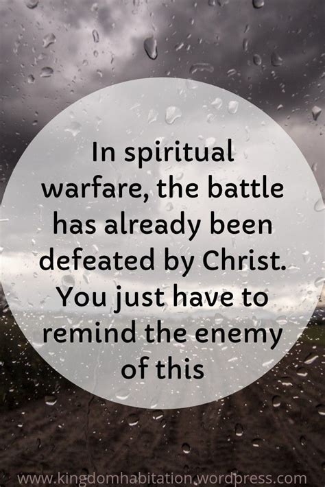 Spiritual Warfare Quotes And Images Kory Mcneely