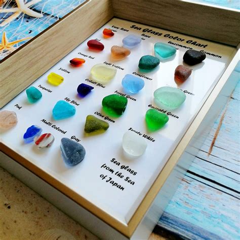 Bulk Sea Glass Chart Rare Colors Rare Beach Finds Sea Glass Etsy