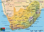New Map Of South Africa
