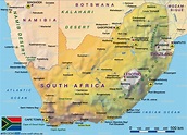 Южно-Африканская Республика на карте мира: богатство природы и ...