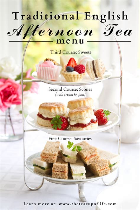 Traditional English Afternoon Tea Menu Pin 23 The Cup Of Life