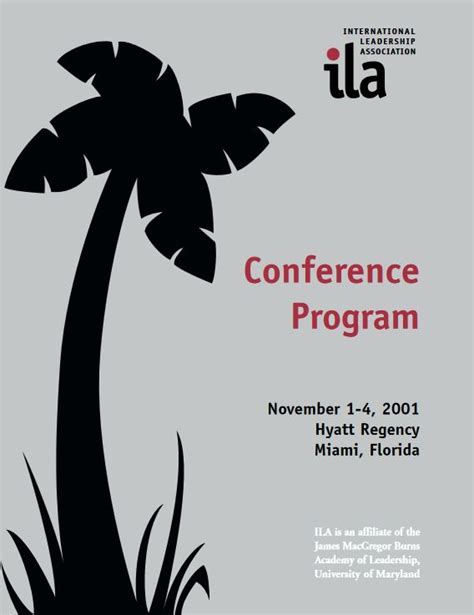 Past Ila Conferences International Leadership Association