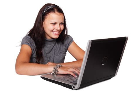 Woman Sitting With Laptop Free Stock Photo Public Domain Pictures