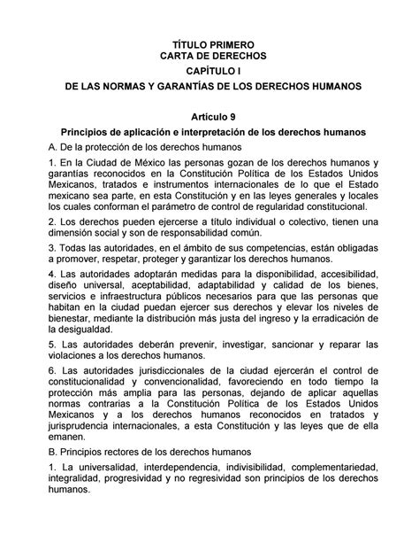 Carta De Derechos By CAPITALMX Issuu