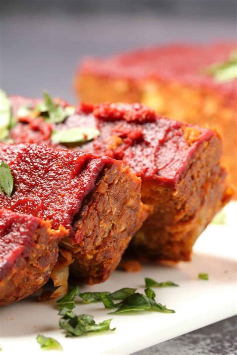Bring to a boil and immediately reduce to a simmer. Vegan Meatloaf with Tomato Glaze - Loving It Vegan