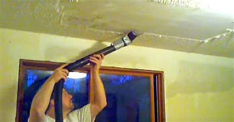 Depending on when the material was applied to the ceiling, it may contain asbestos or other hazardous our team offers superior quality service for popcorn ceiling removal in connecticut. He hates his popcorn ceilings, removes it in minutes with ...