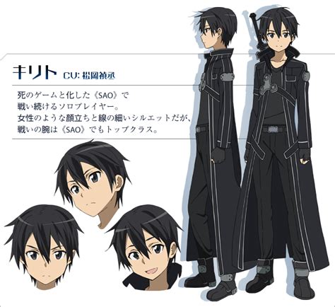 Kirito Sword Art Online Anime Characters Database