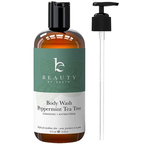 Beauty By Earth Peppermint Tea Tree Body Wash Made With Organic