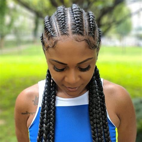 Best Ghana Braids Hairstyles Ideas In 2019 Sporty Hairstyles Braided