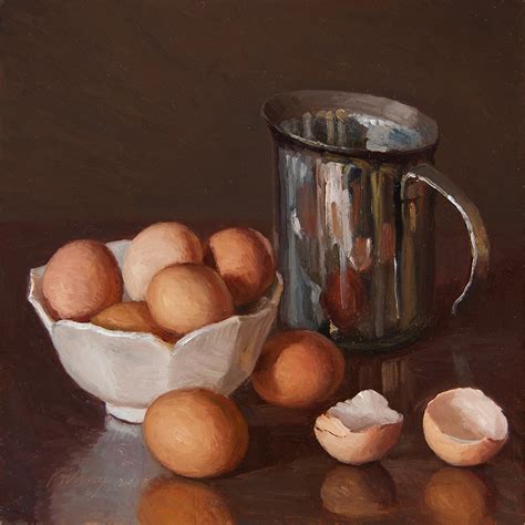 Wang Fine Art Eggs Still Life Oil Painting Original Direct From The