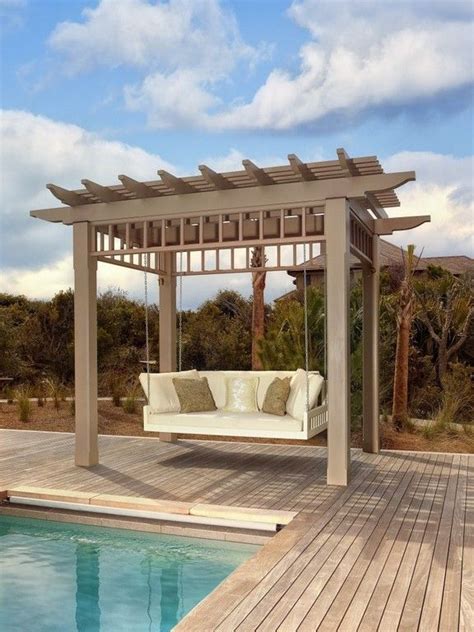 15 Comfy Porch Swing Ideas Porch Swing Pergola House Roof