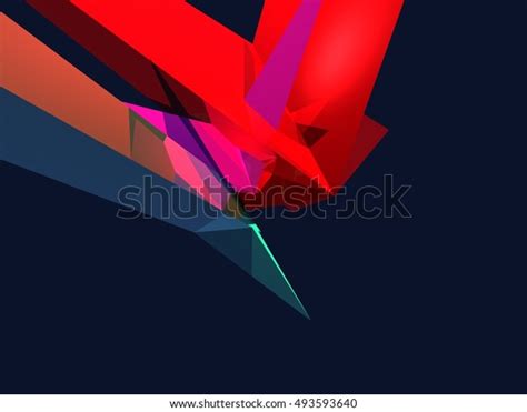 3d Red Blue Abstract Wallpaper Stock Illustration 493593640 Shutterstock