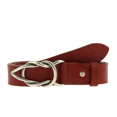 Vegetable Tanned Leather Belt With Casual Metal Buckle The Leather