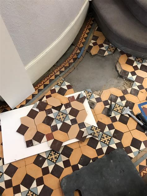 Edwardian Hallway Floor Repaired And Restored In Finchley London
