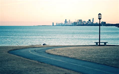 デスクトップ壁紙 風景 日没 都市景観 湾 自然 海岸 反射 ビーチ 日の出 スカイライン イブニング 朝 地平線