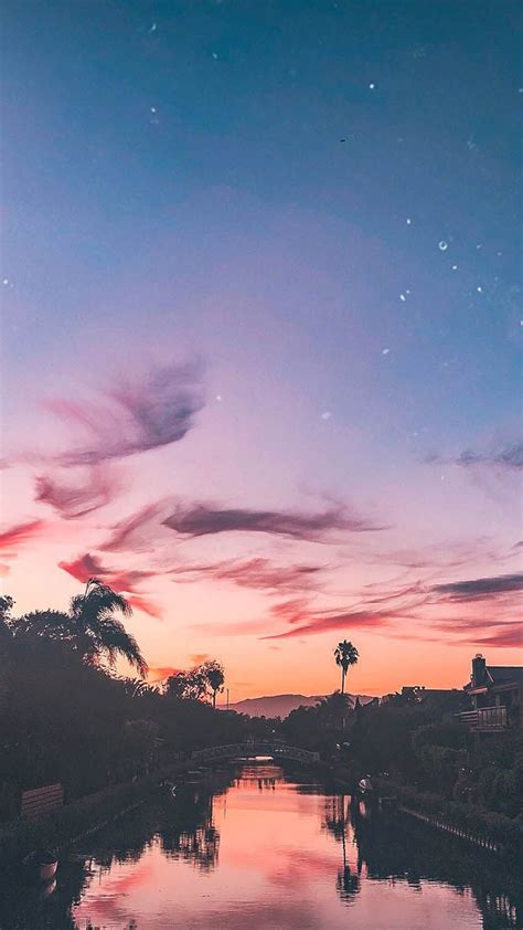Los Angeles Sunset Iphone Wallpaper