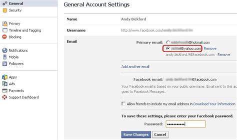 Facebook Answers Guide How To Change Your Facebook Log In Email Address