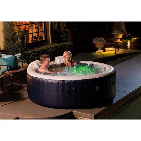 Best Buy Intex Purespa Plus 4 Person Portable Inflatable Hot Tub Bubble Jet Spa 28429e
