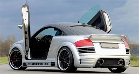 Rieger Tuning Body Kit Bumper In Carbon Fiber Look For The Audi Tt 8n