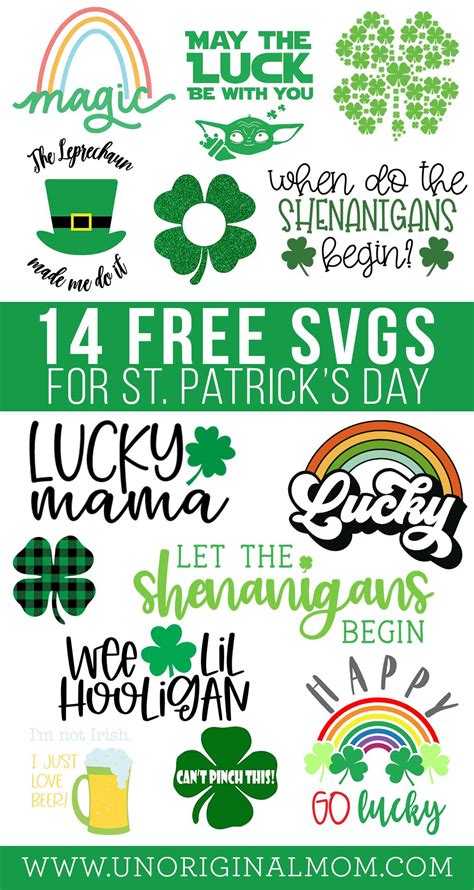 FREE St. Patrick's Day SVGs - Lucky Graphic Tee