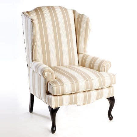 See more ideas about winged armchair, curtains with blinds, armchair. striped wingback chair - Google Search | Rental furniture ...