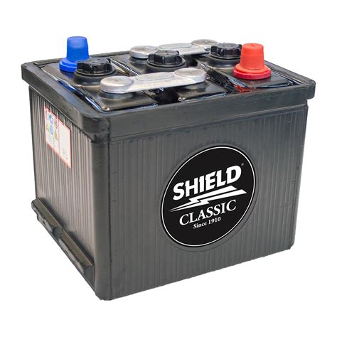 Contrary to popular belief, the battery doesn't provide power for the car's electrical systems while the car is running; Shield 404 6v Classic Car Battery - www.batterycharged.co.uk