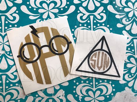 Harry Potter Monogram Decal - 4 Different Frame Options! by