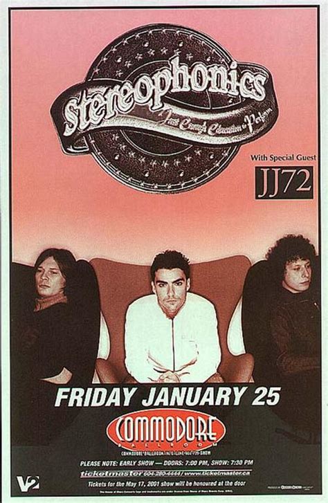 Stereophonics Vancouver Concert Poster 2002 Ebay