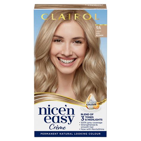 Clairol Nicen Easy Hair Dye 9a Light Ash Blonde Shampoo And Conditioner Iceland Foods