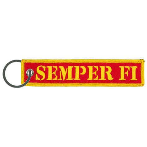 Hot Leathers Usmc Semper Fi Key Chain Fob Kch8006 Leatherup Usa