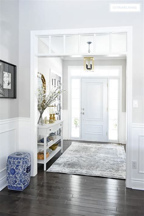 Our Light And Bright Entryway Makeover Foyer Decorating Foyer Design Foyer Ideas Entryway