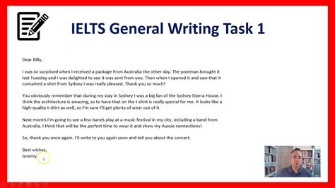 How To Answer Ielts General Writing Task 1 Youtube