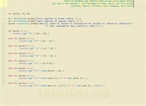 Sentencia If Else Javascript Calculadora Basica Tutorias Co