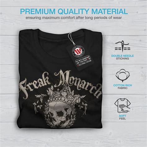 Wellcoda Freak Crazy Mens T Shirt King Graphic Design Printed Tee Ebay