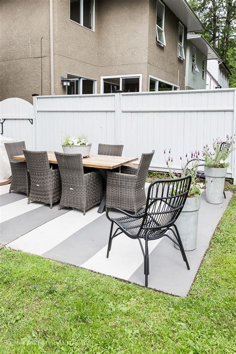 Concrete flooring is durable, but not always beautiful. 10 Painted Concrete Patio / Floor Ideas | So Much Better ...