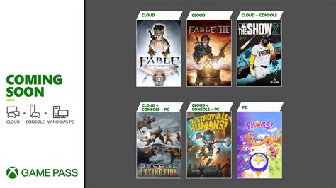 Coming Soon To Xbox Game Pass Fable Anniversary Mlb The Show 21 And More Xbox Wire