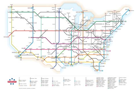 Interstate Map Of Us