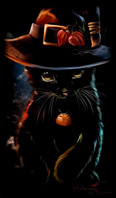 Black Halloween Cat In 2020 Best Wallpaper Hd Lock