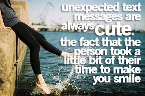 You make me smile by your face, your laugh, your voice, even your hair…. unexpected texts that make you smile are the best #quote ...