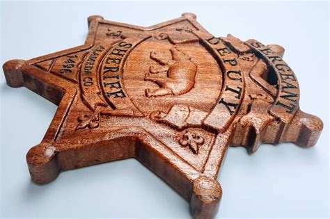 Alameda Sheriff's Department Personalized Badge Plaque  Etsy