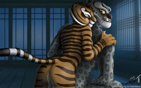 Rule 34 2009 Anthro Ass Claws Feline Female Fur Furry Kung Fu Panda Looking At Viewer Male